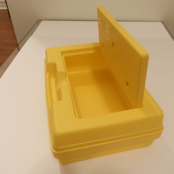 1980s Yellow Lego Carrying Case Box Interlego AG 11" x 8" - Picture 4 of 6